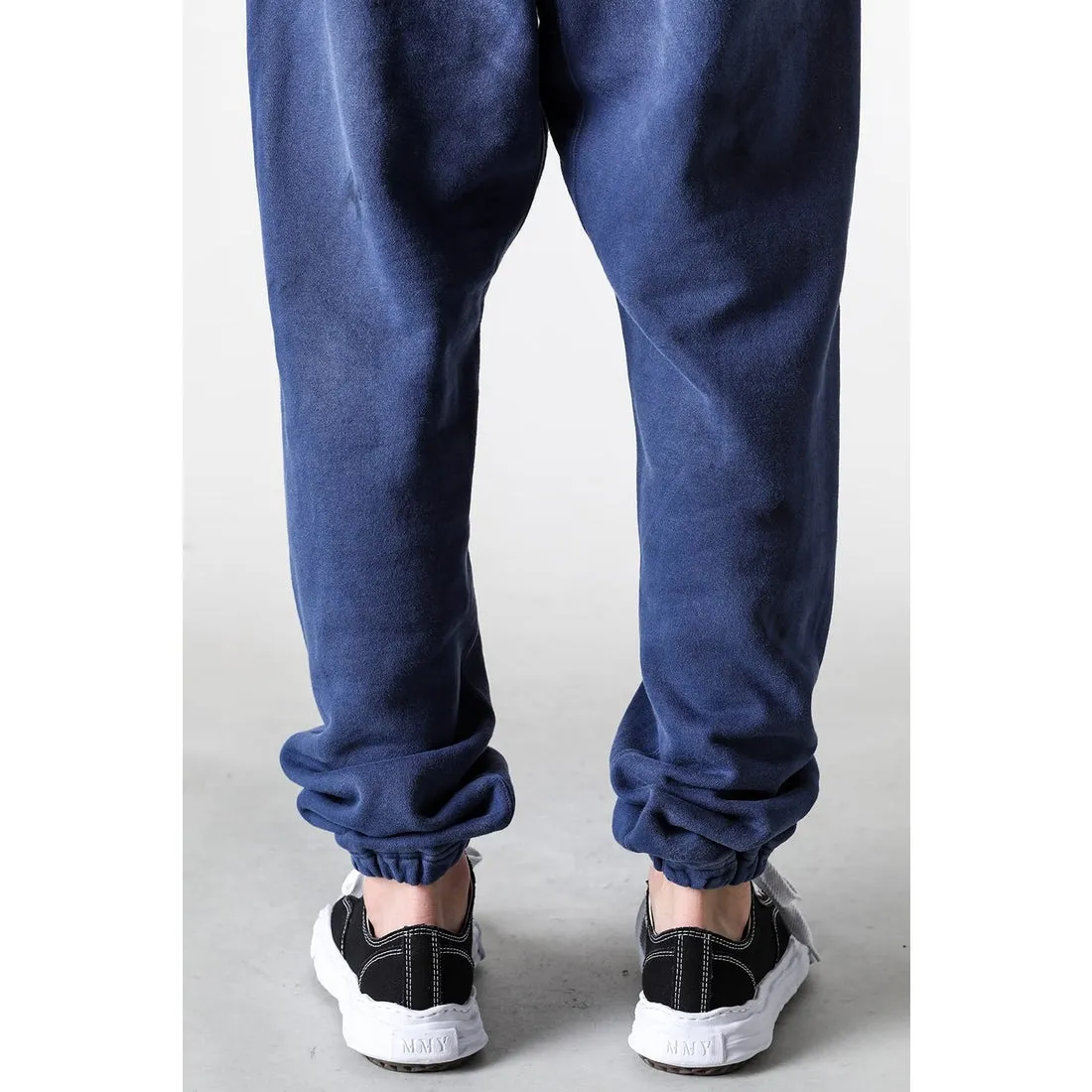 SAINT M×××××× ANGEL SWEATER PANTS/NAVY Angel Reborn Blue Sweatpants Washed Blue S-XL Assute Garment Dyeing Full Clothes Water Fading Dirty and Distressed New Vintage Ceiling God Cut Original Same Style